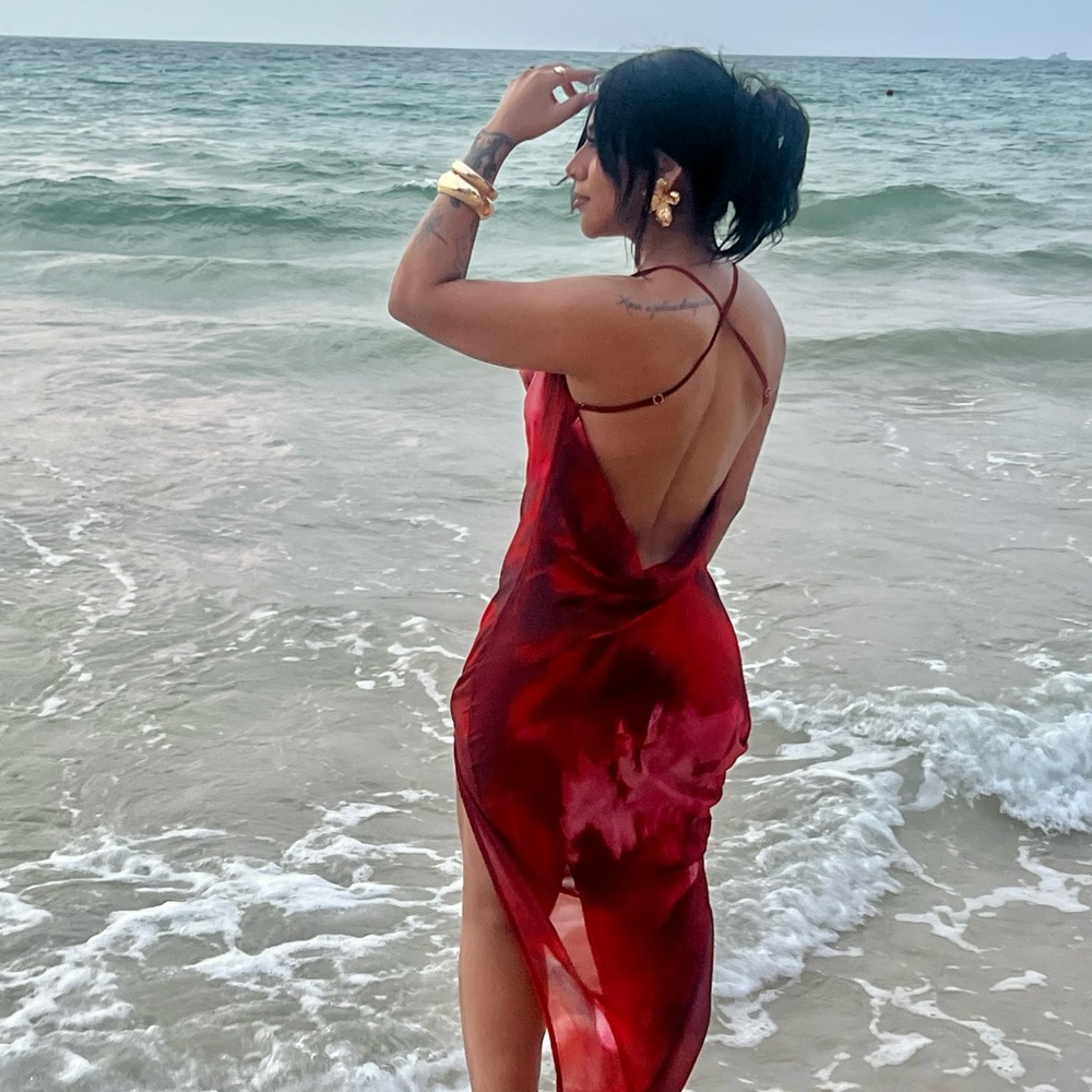 Elegant Red Women's Dress